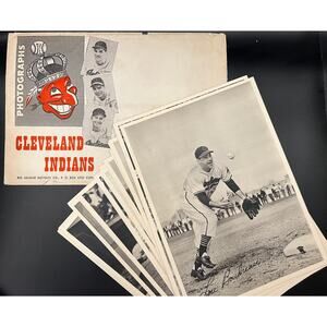 1949 Cleveland Indians Photo Pack 27 Photos Greenberg, Boudreau, Lemon, Wynn
